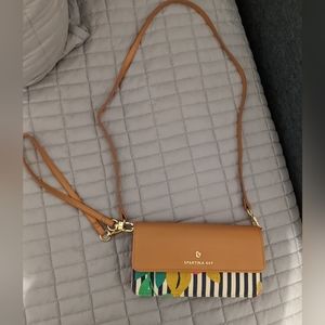 SOLD ELSEWHERE Spartina 449 Floral and Striped- Clutch Wallet Crossbody